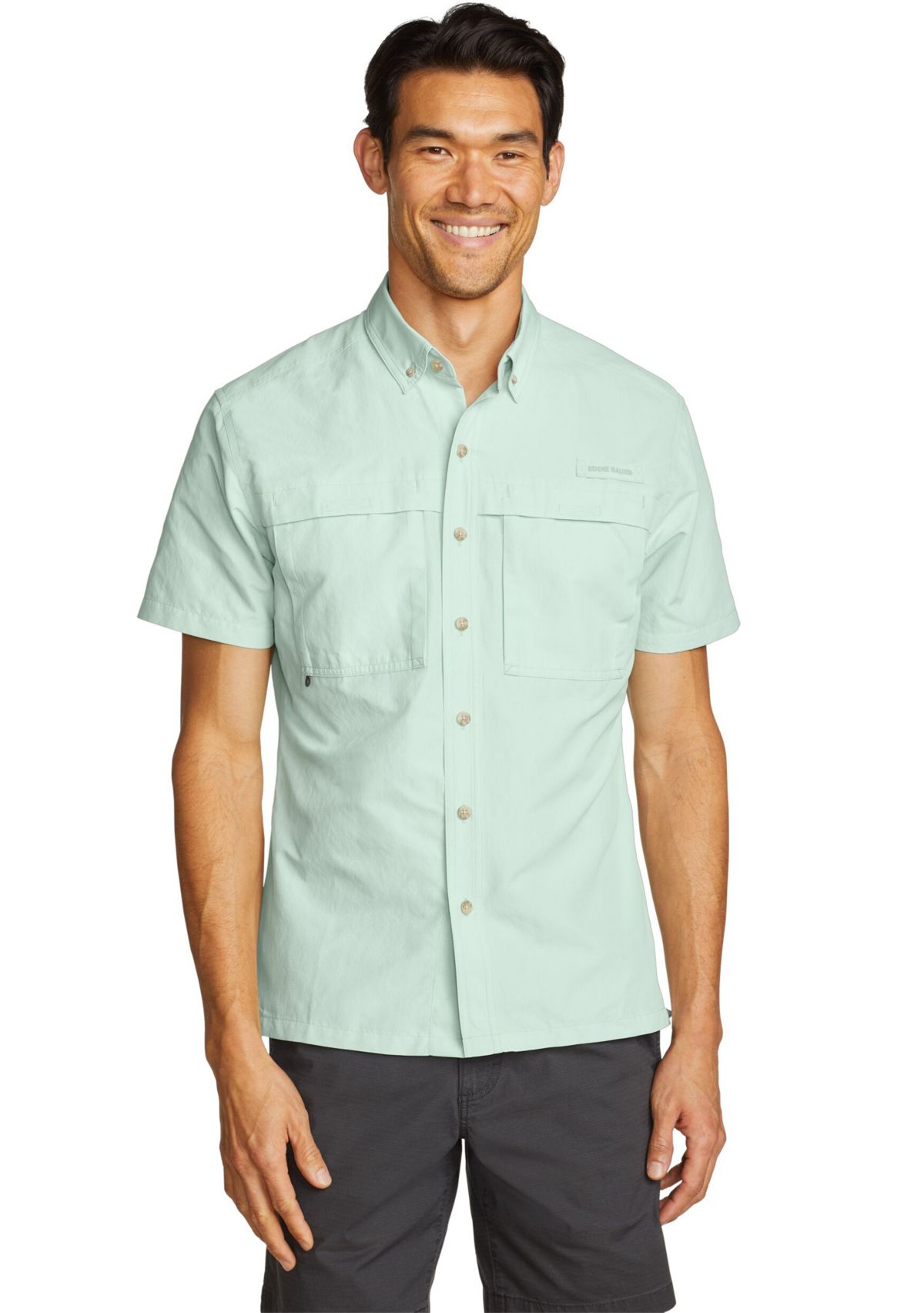 Mens Rainier Short Sleeve Ripstop Shirt