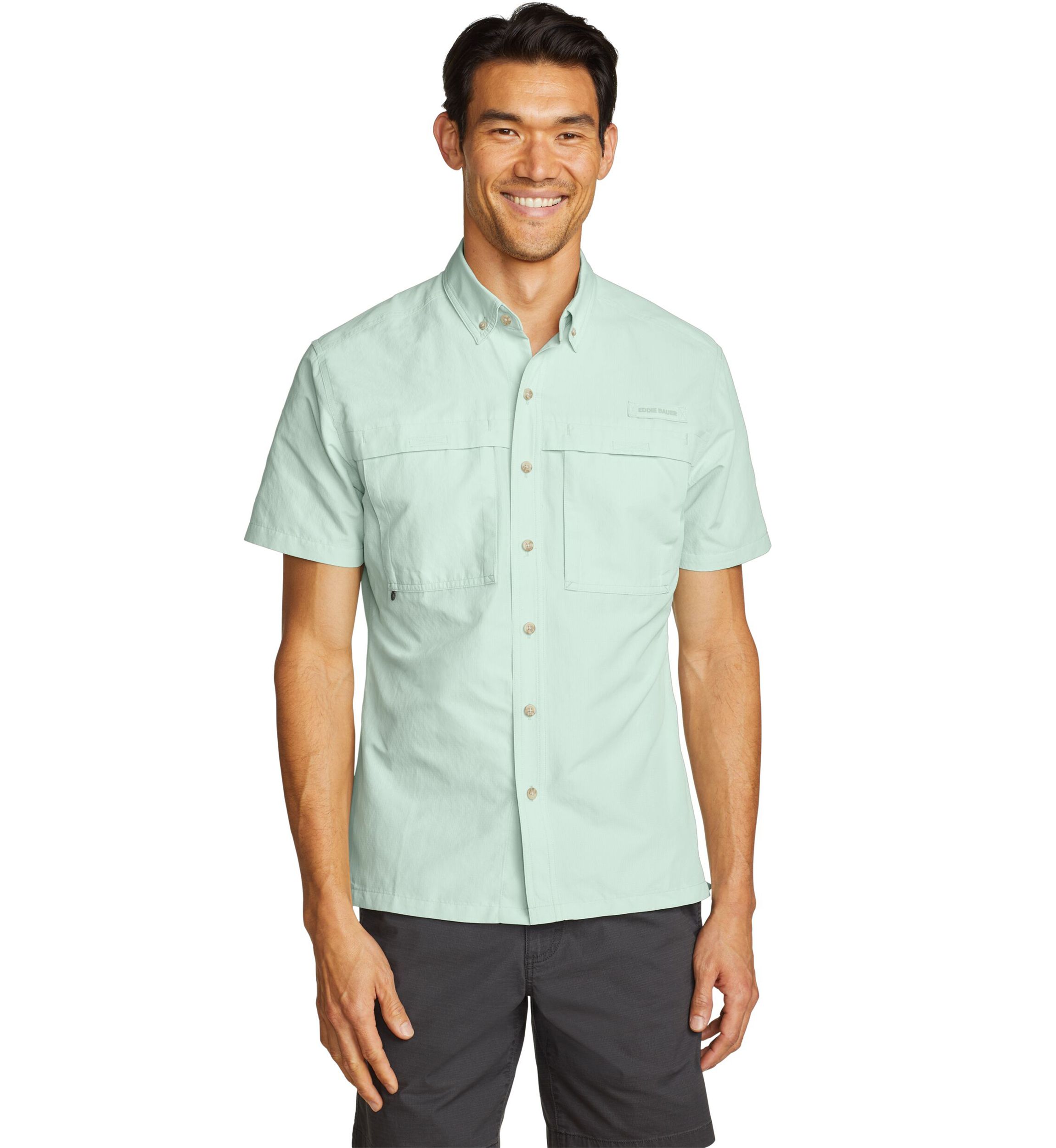 Mens Rainier Short Sleeve Ripstop Shirt