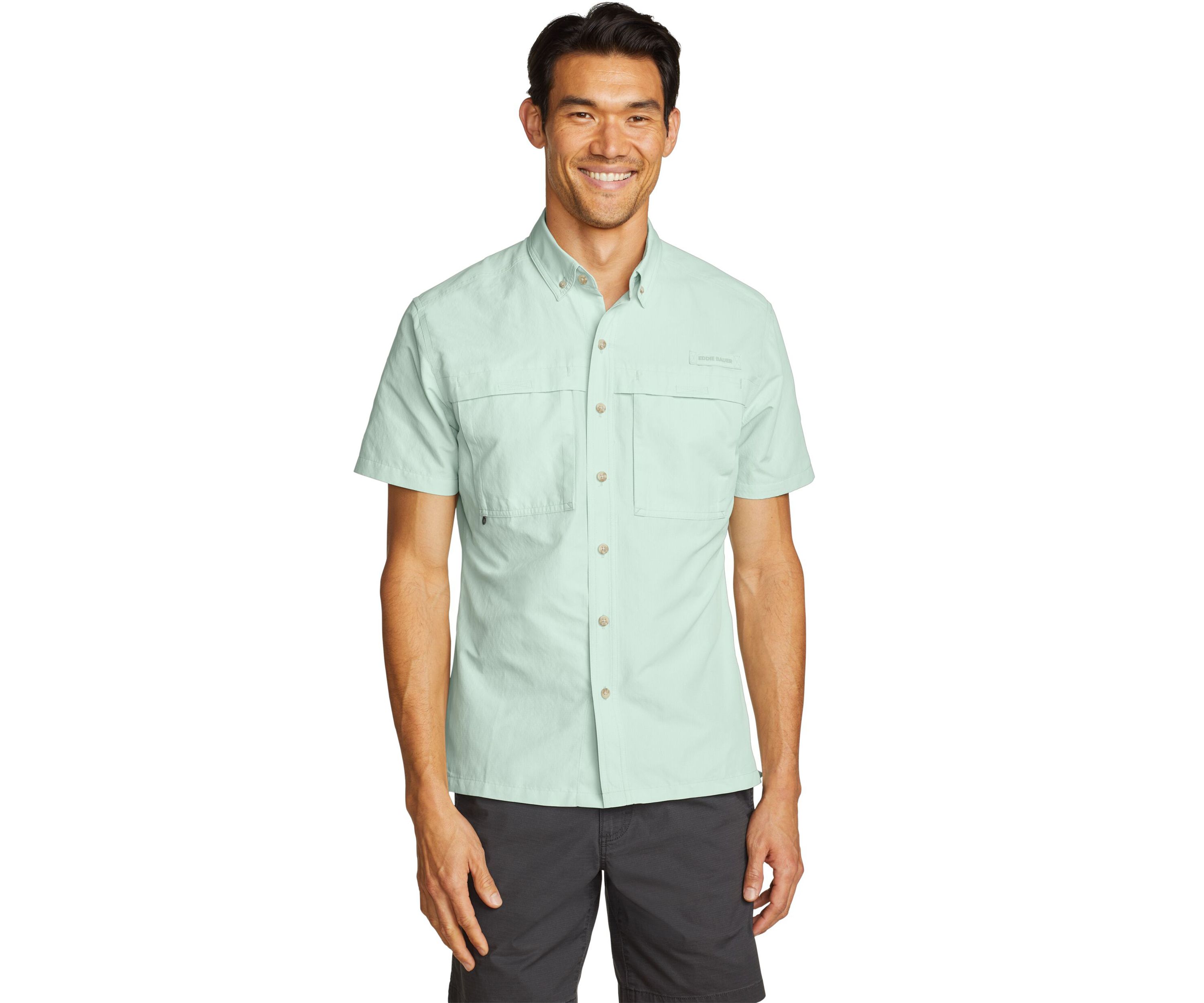 Mens Rainier Short Sleeve Ripstop Shirt