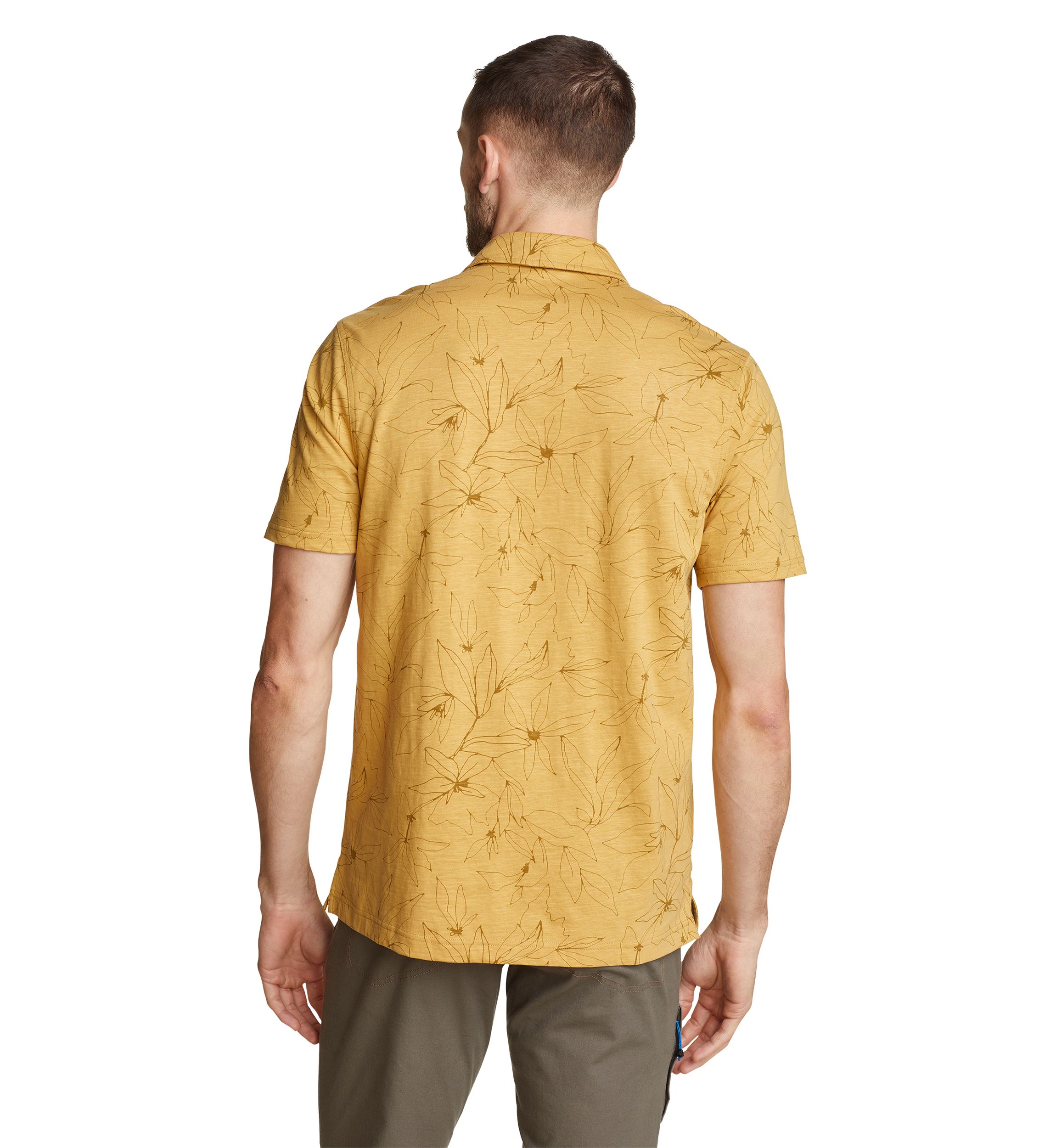 Mens Short Sleeve Baja Button Up Shirt