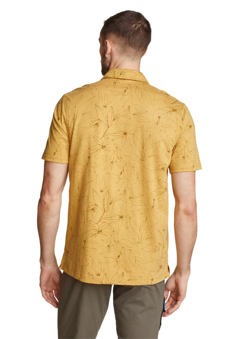 Mens Short Sleeve Baja Button Up Shirt