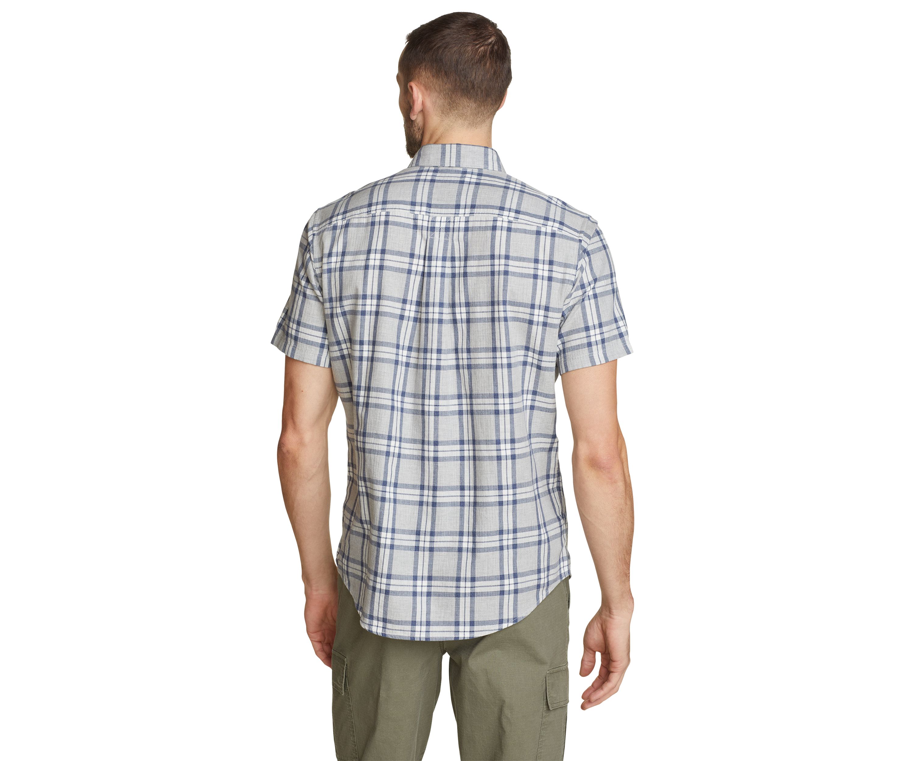 Tidelands Short-Sleeve Yarn-Dyed Textured Shirt