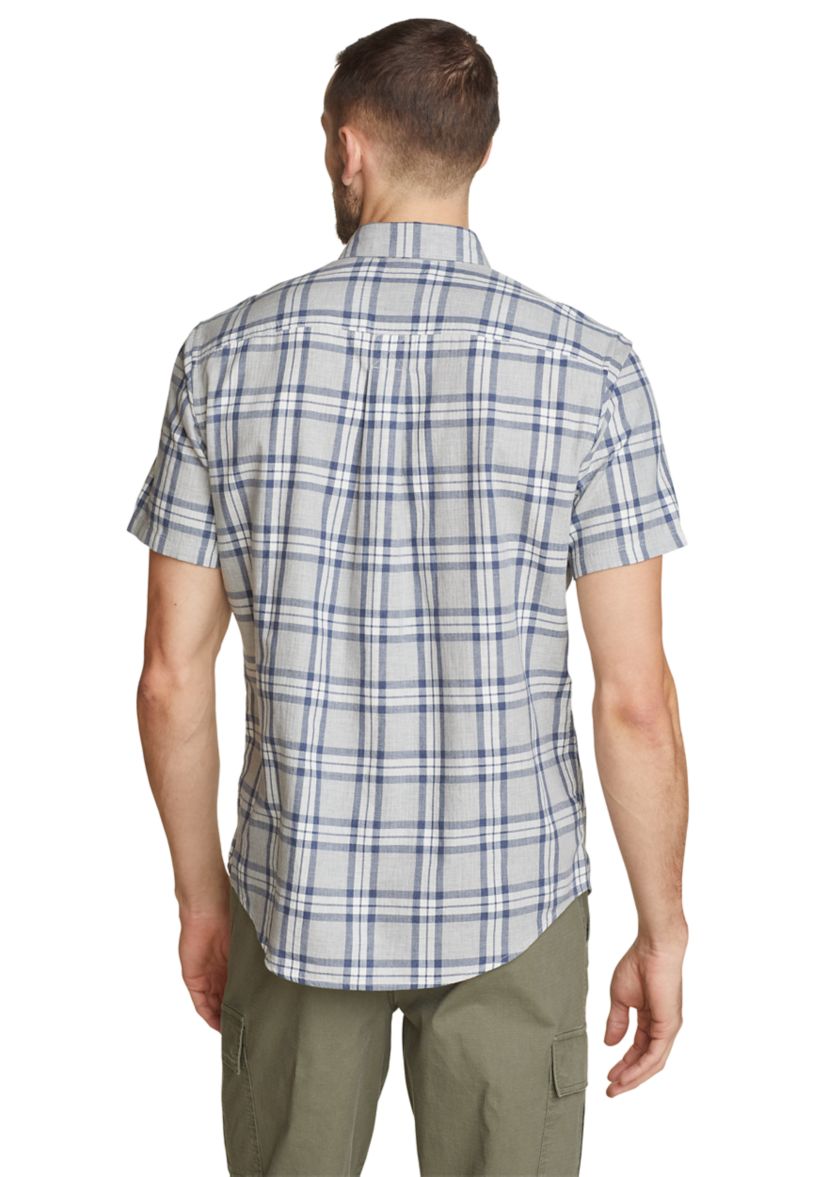 Tidelands Short-Sleeve Yarn-Dyed Textured Shirt