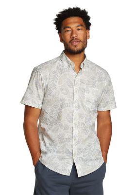 Eddie Bauer Men's Baja Short Sleeve Printed Shirt, Small