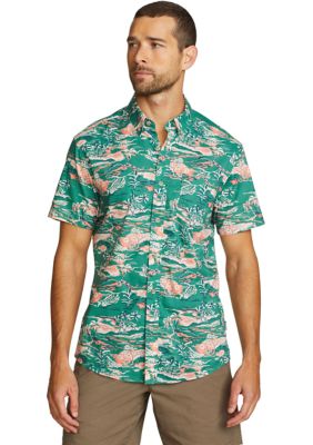 Eddie Bauer Men's Baja Short Sleeve Printed Shirt, Small