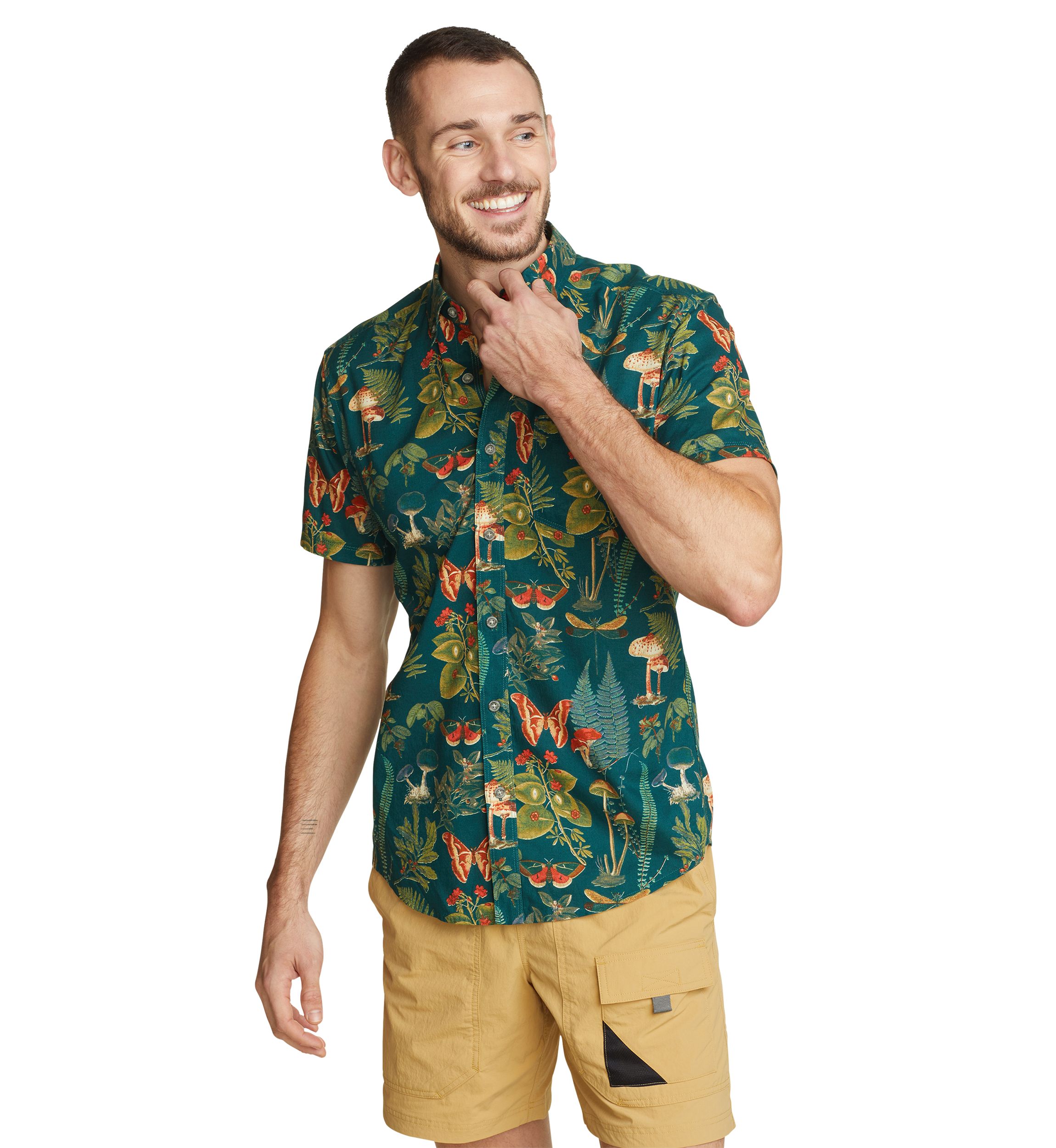 Mens Baja Short Sleeve Printed Shirt 