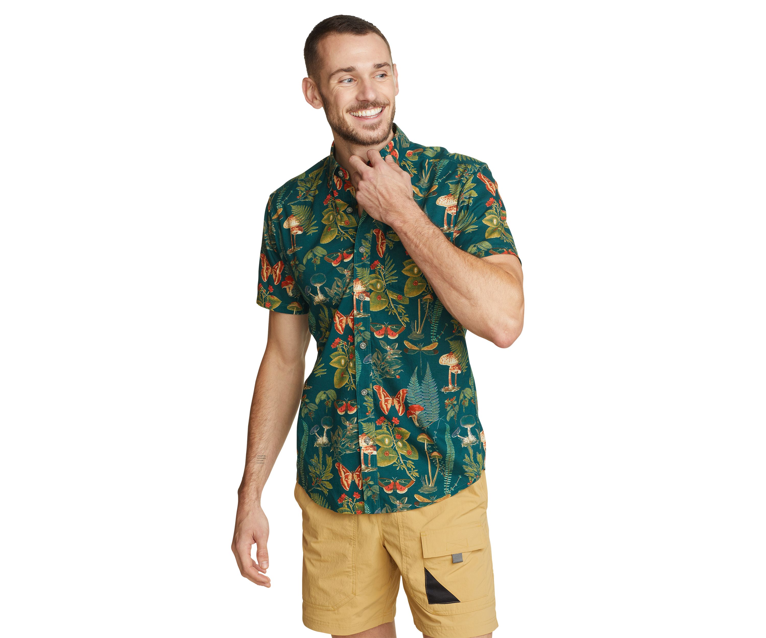 Mens Baja Short Sleeve Printed Shirt 