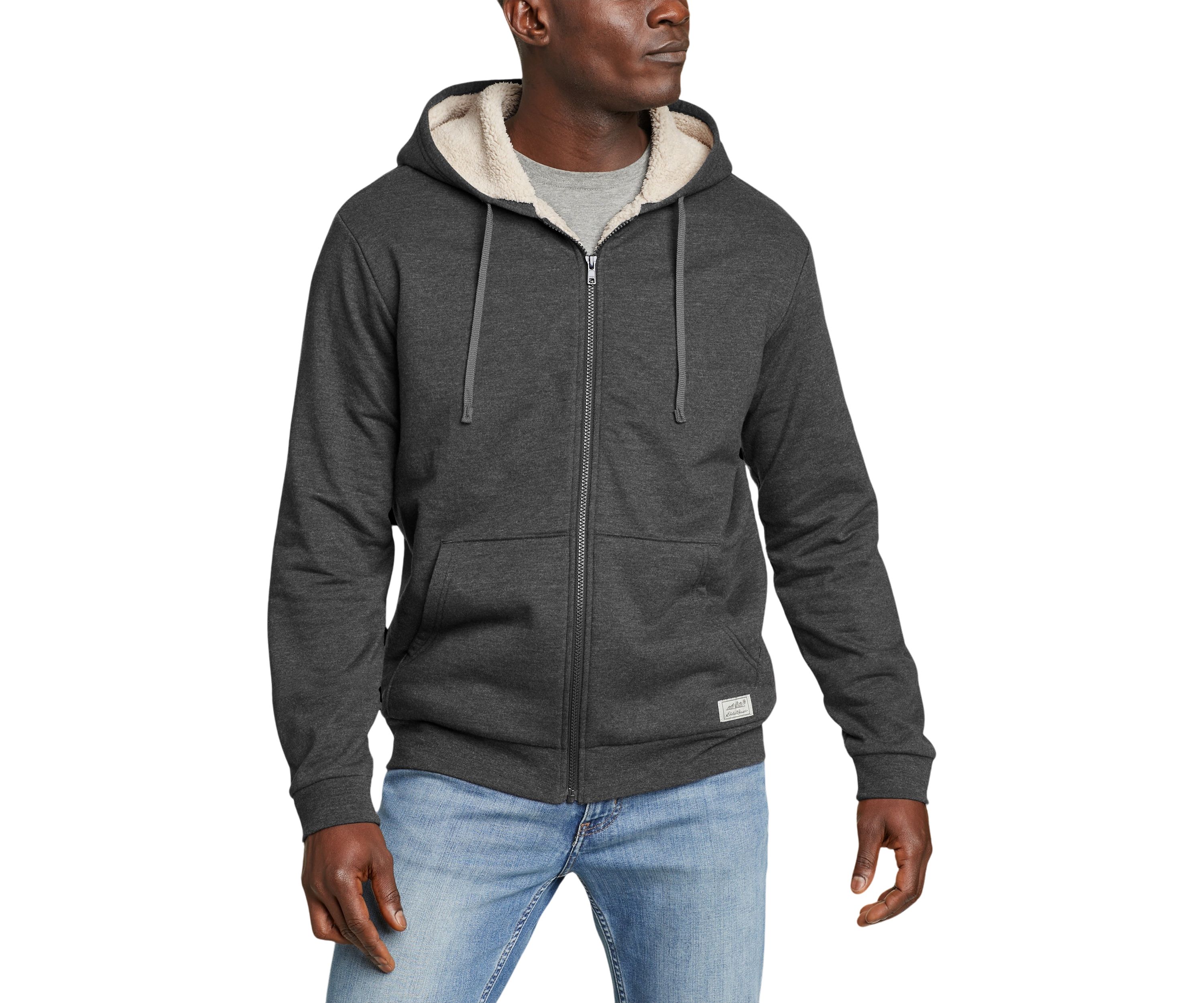 Everyday Fleece Full-Zip Faux Shearling-Lined Hoodie