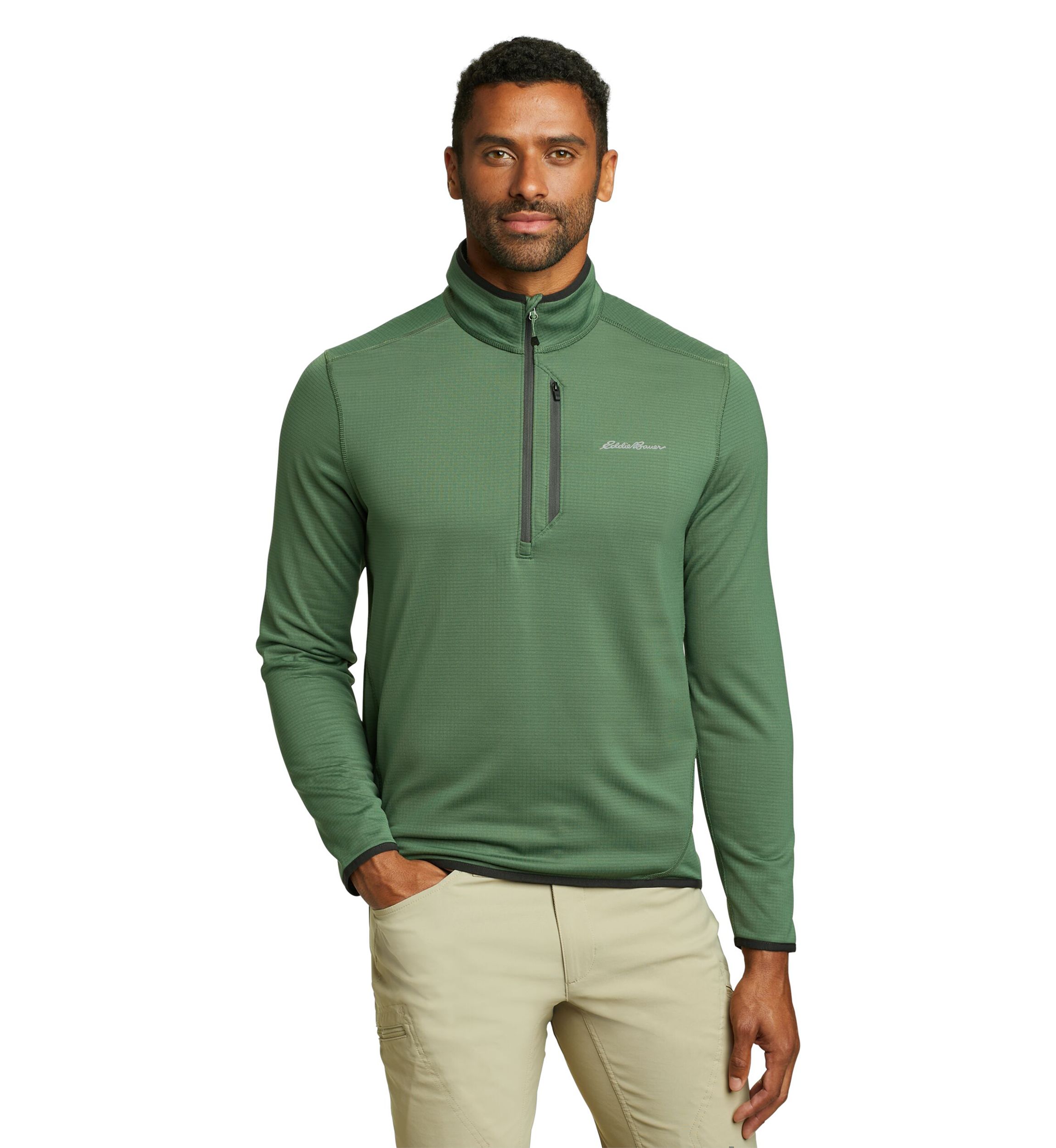 Mens Activator Grid Fleece 1/2 Zip Pullover