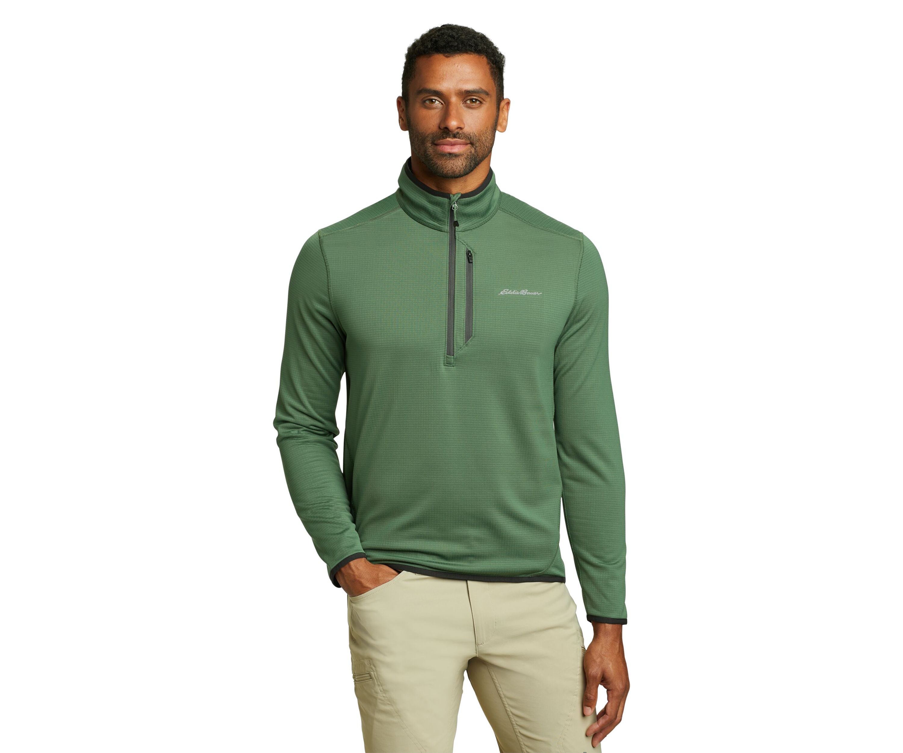 Mens Activator Grid Fleece 1/2 Zip Pullover