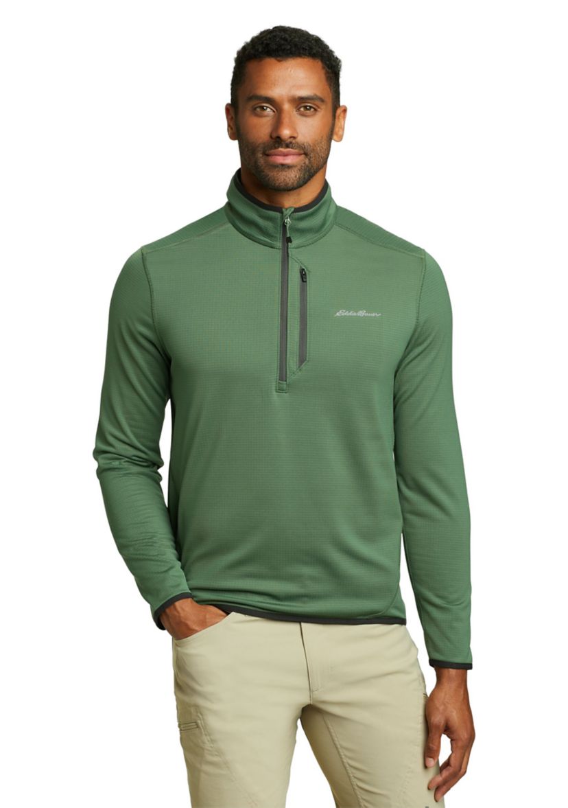 Mens Activator Grid Fleece 1/2 Zip Pullover
