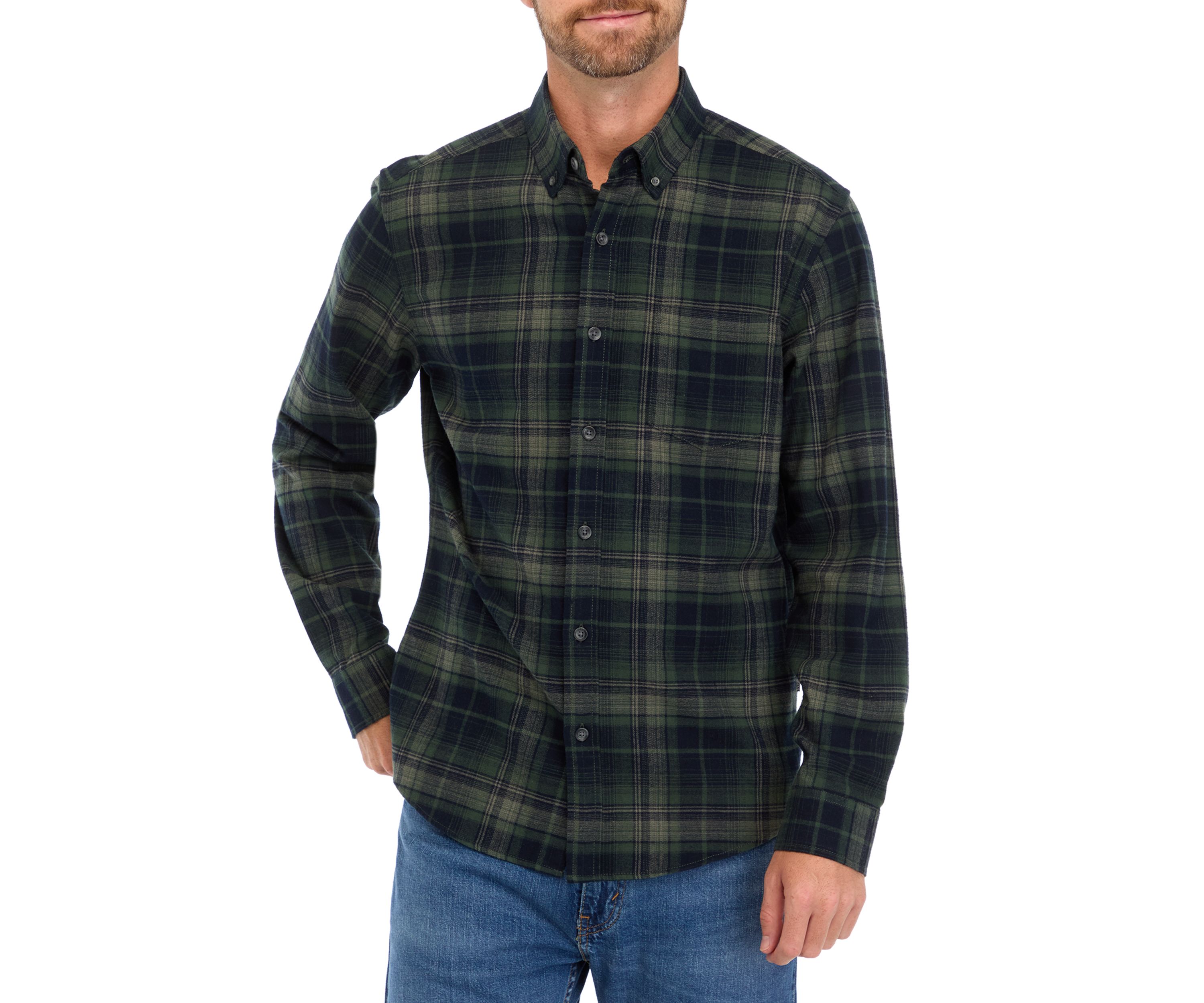 Mens Long Sleeve Field Flannel Shirt