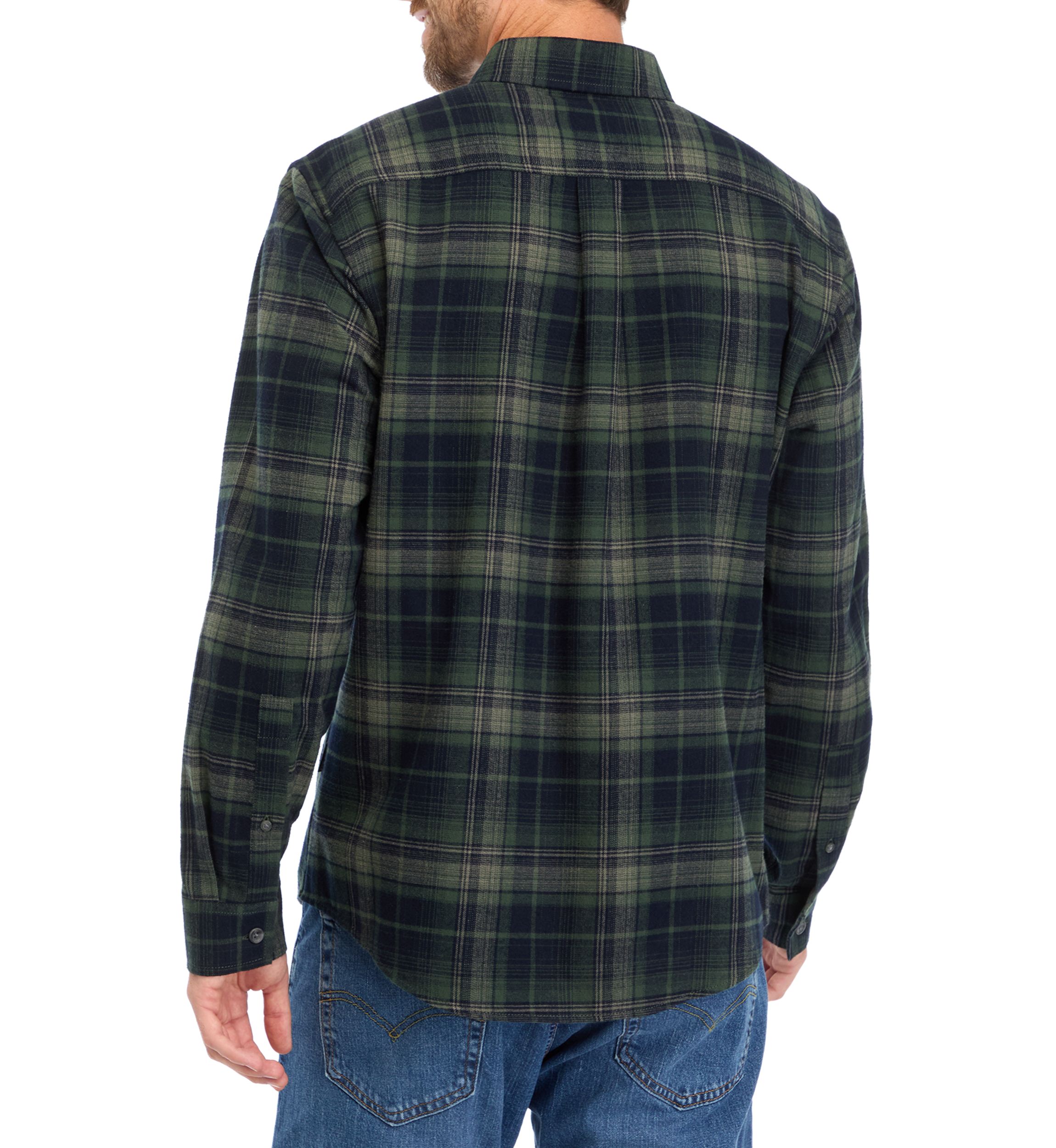 Mens Long Sleeve Field Flannel Shirt