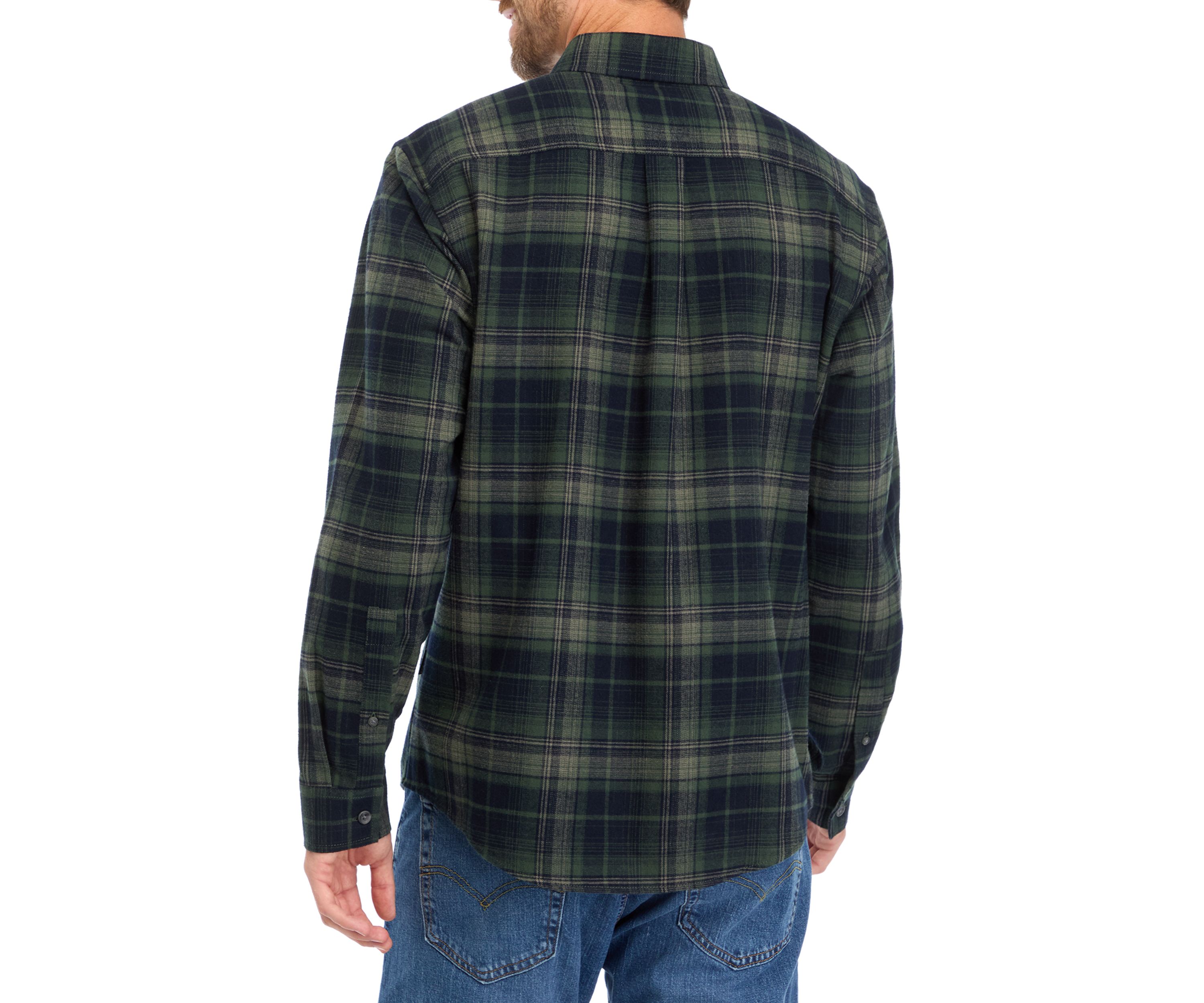 Mens Long Sleeve Field Flannel Shirt
