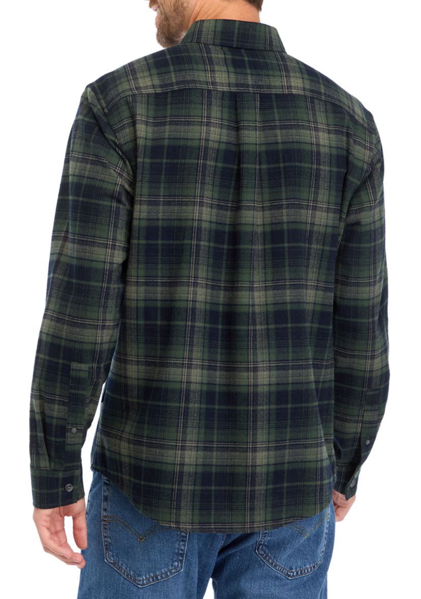 Mens Long Sleeve Field Flannel Shirt