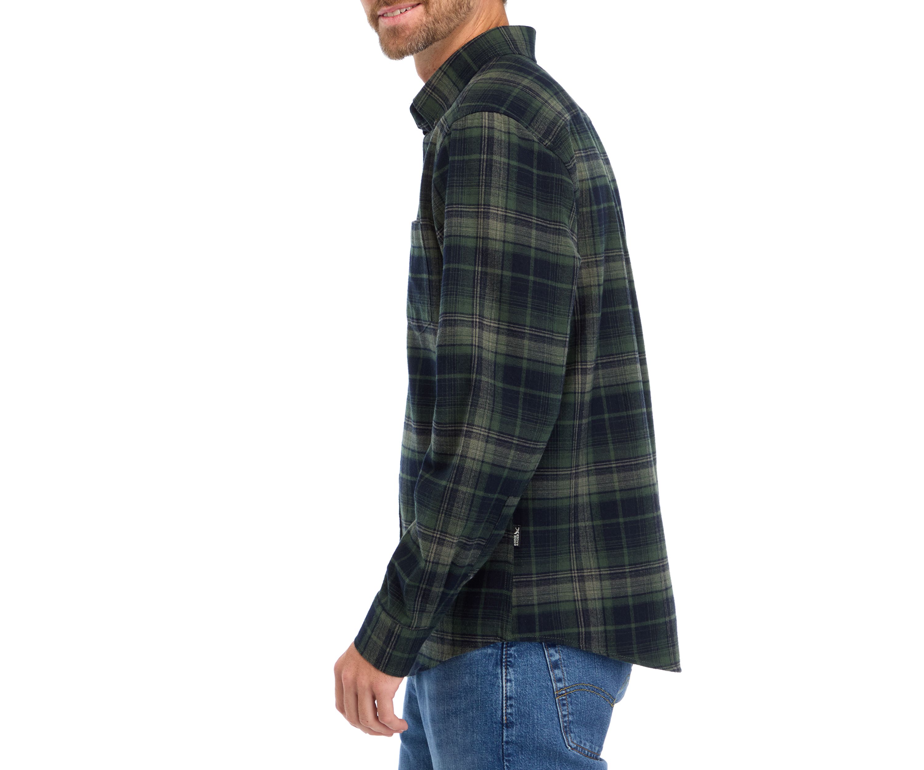 Mens Long Sleeve Field Flannel Shirt