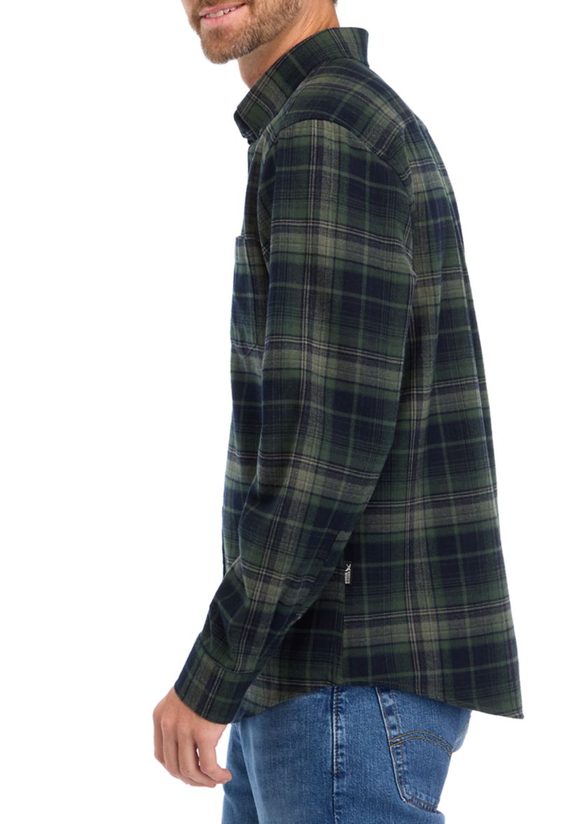 Mens Long Sleeve Field Flannel Shirt
