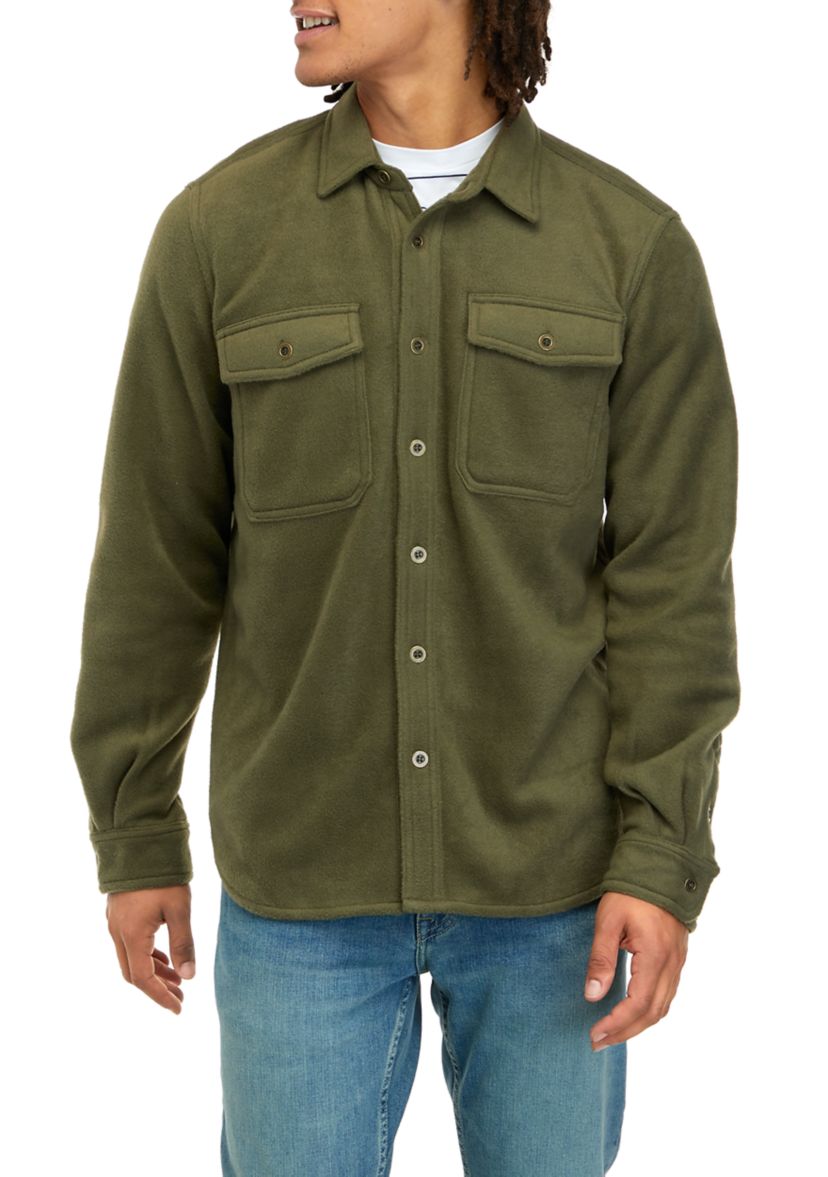 Trolly Tan Fleece Shacket