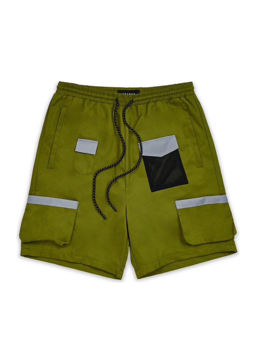 Mens Multi Pocket Nylon Cargo Shorts