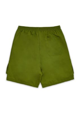 Men's Multi Pocket Nylon Cargo Shorts