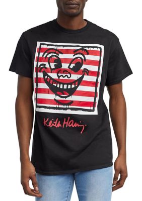 Men's Keith Haring Happy Face Graphic T-Shirt