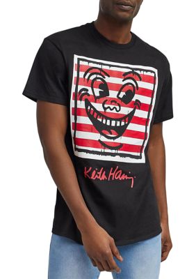 Men's Keith Haring Happy Face Graphic T-Shirt