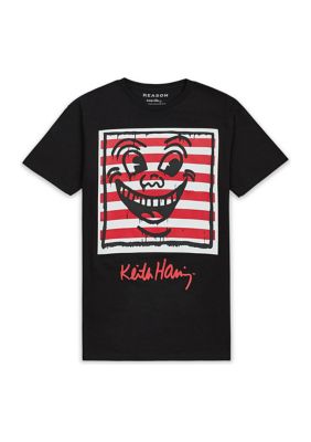 Men's Keith Haring Happy Face Graphic T-Shirt