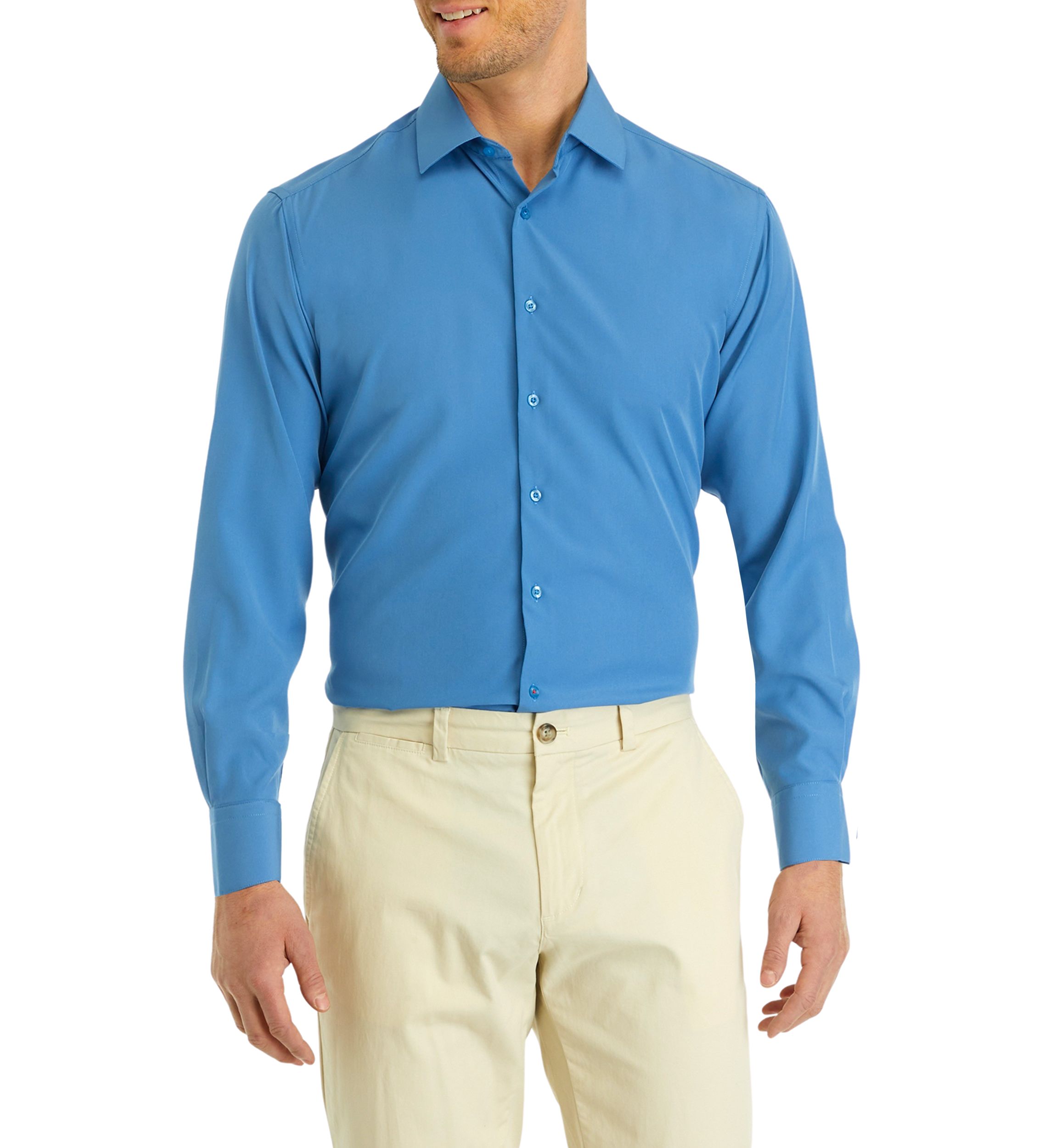 Long Sleeve Button Up Dress Shirt 
