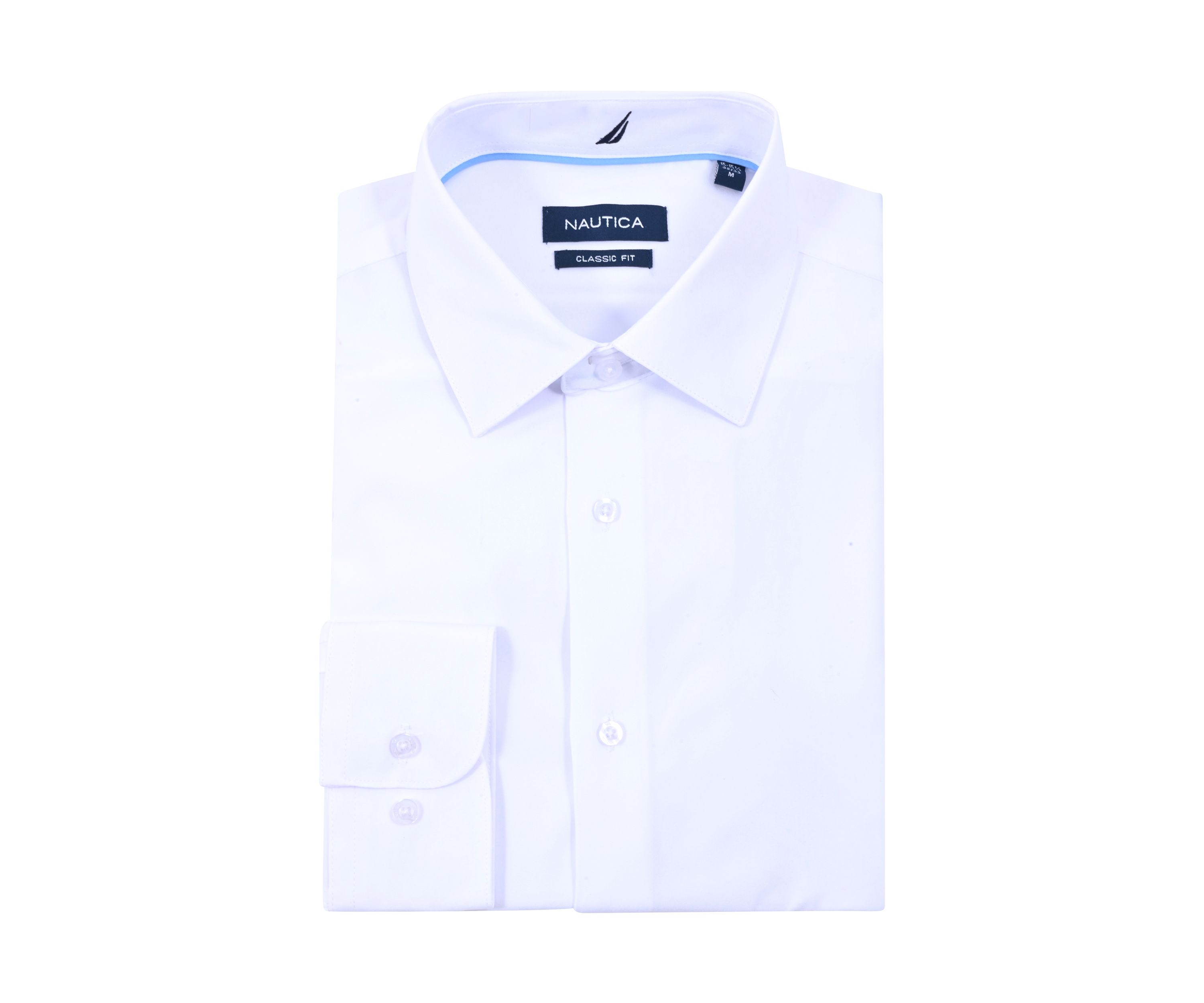 Classic White Solid Dress Shirt