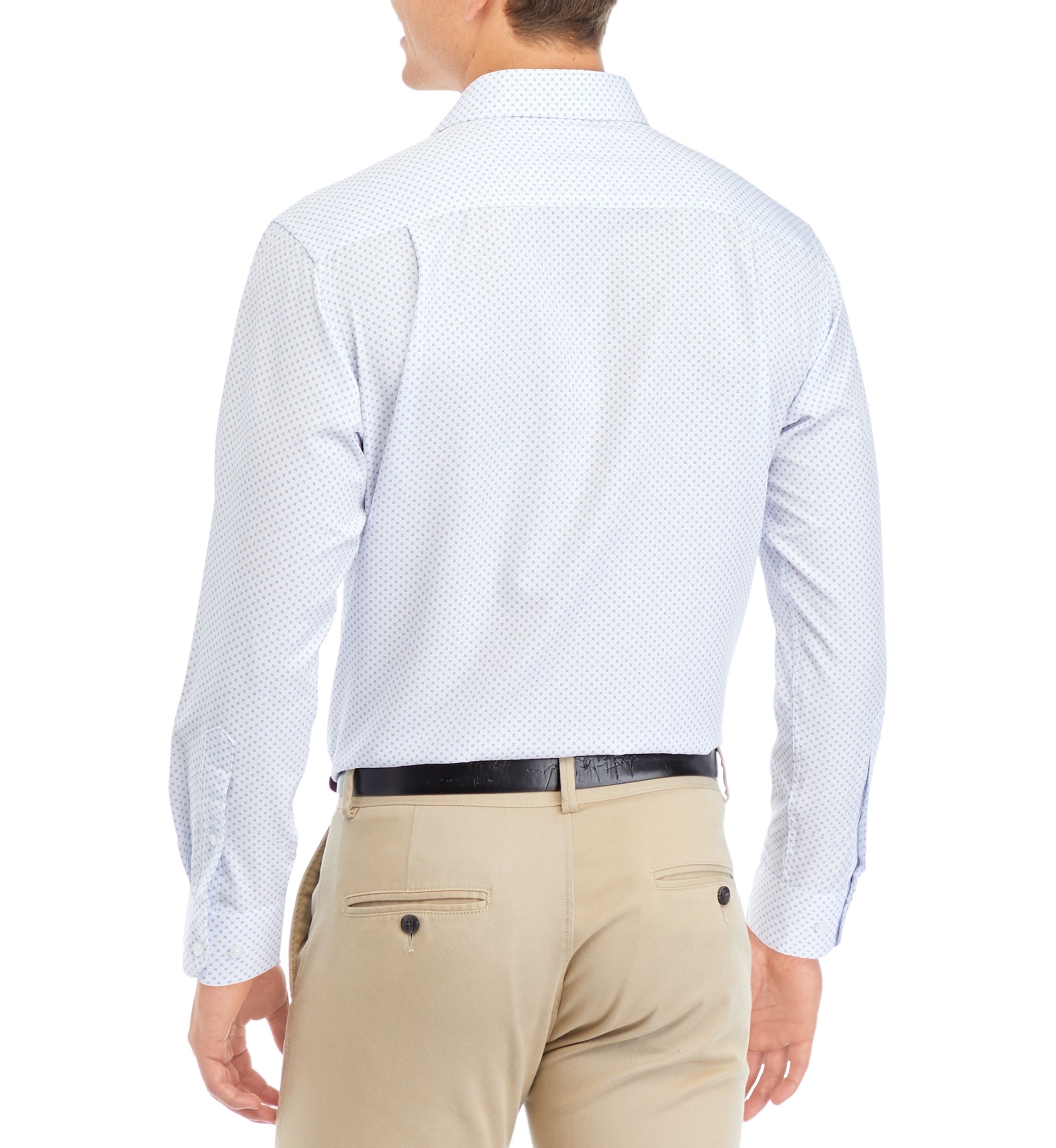 Ditsy Blue Floral Dress Shirt