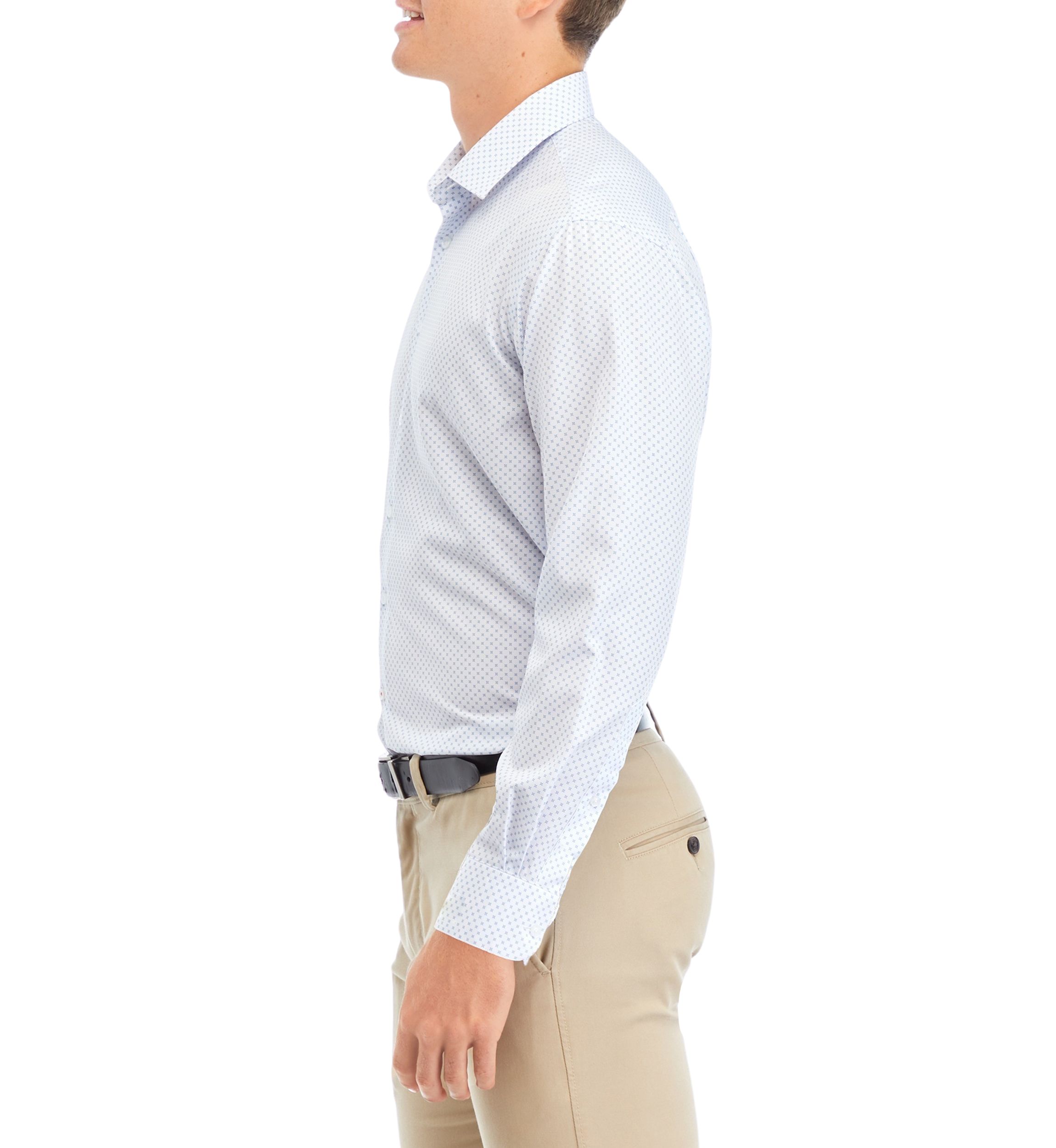 Ditsy Blue Floral Dress Shirt