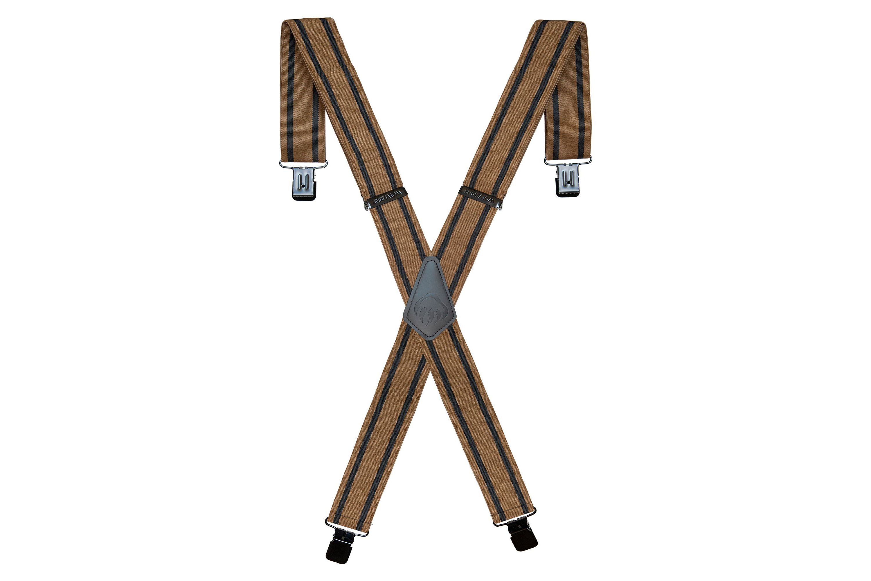 Wolverine Work Suspender with Stripes - Black/Red