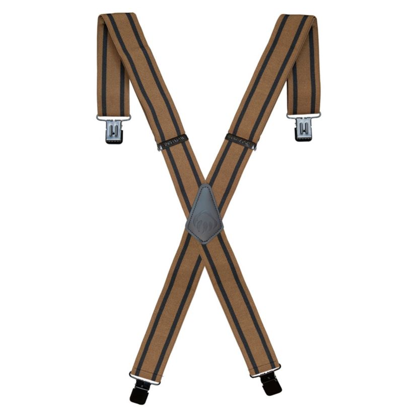 Wolverine Work Suspender with Stripes - Black/Red