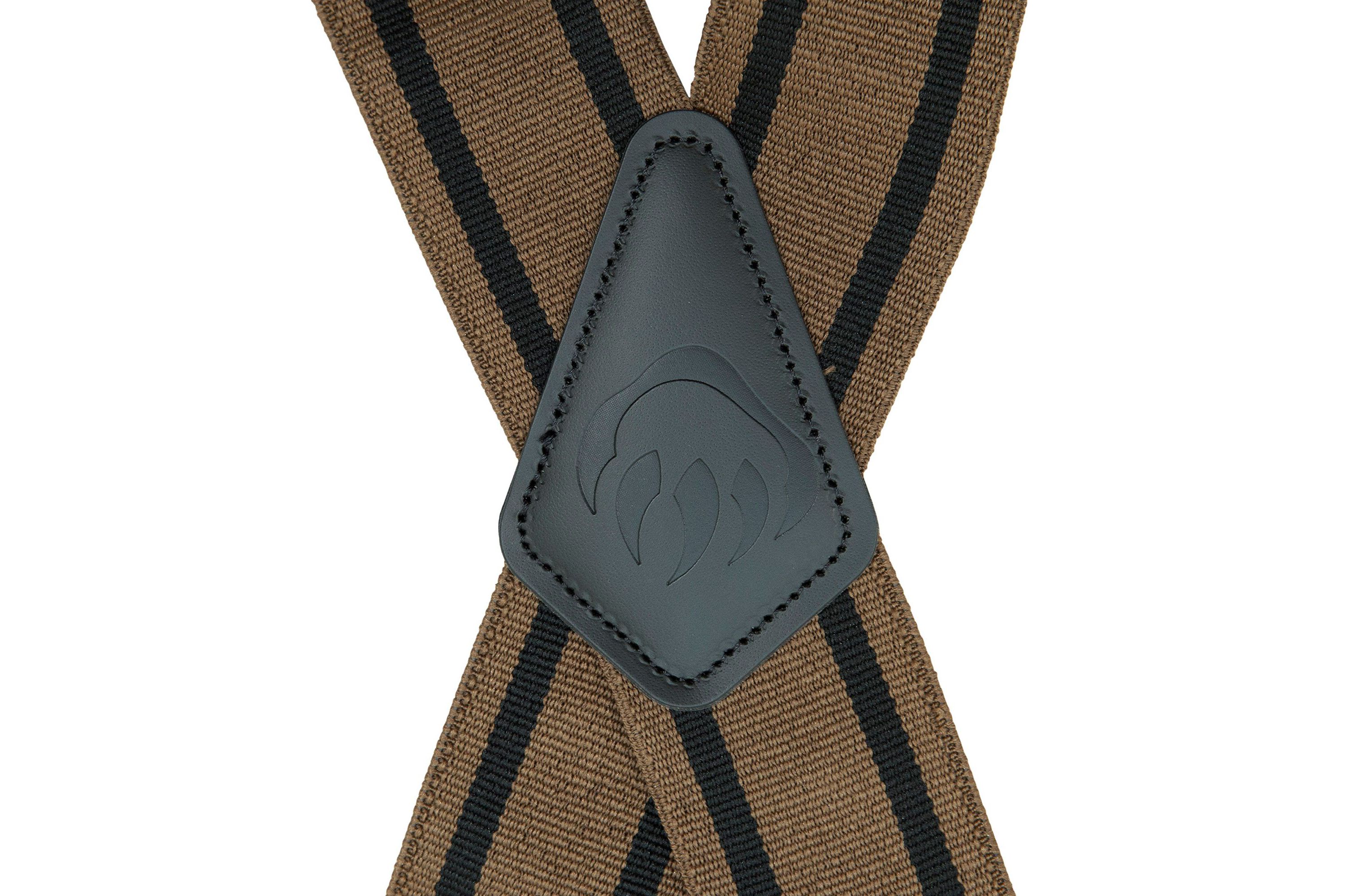 Wolverine Work Suspender with Stripes - Black/Red