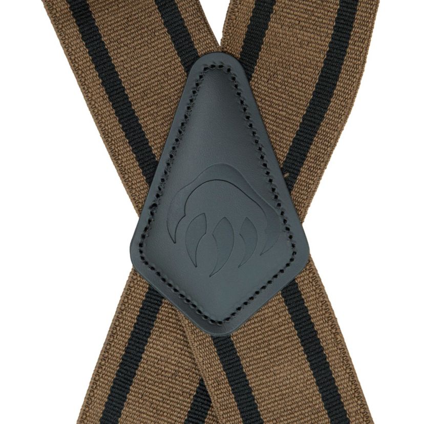 Wolverine Work Suspender with Stripes - Black/Red