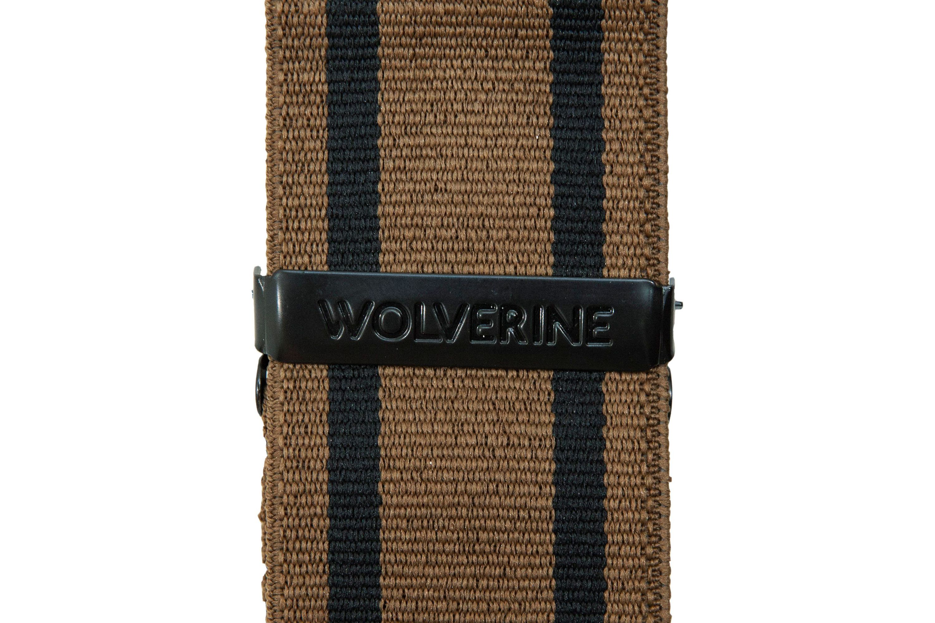 Wolverine Work Suspender with Stripes - Black/Red