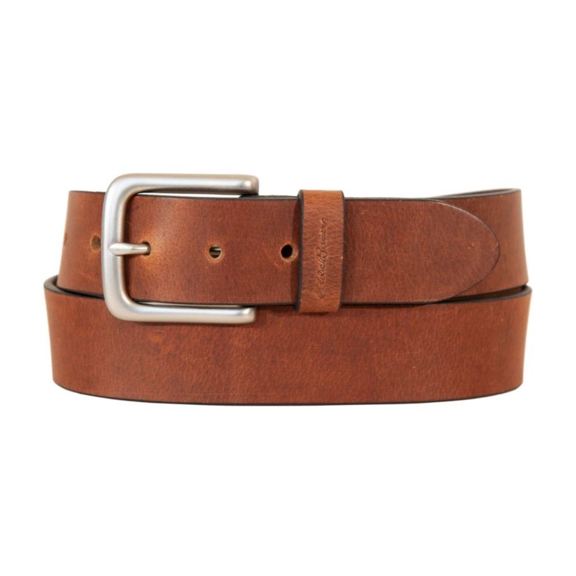 Bridle Leather Belt with Nickel Finish Buckle