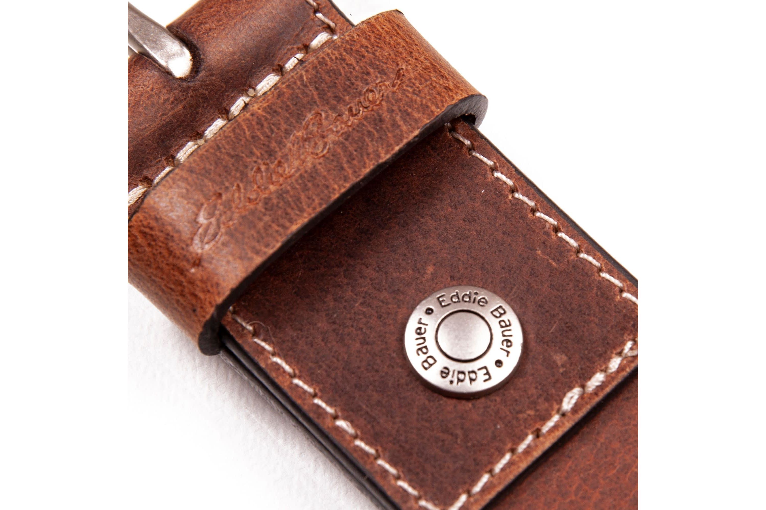 Bridle Leather Belt with Nickel Finish Buckle