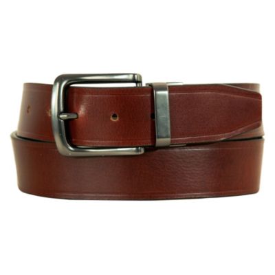 Eddie Bauer Men's Smooth Leather Reversible Belt, Large