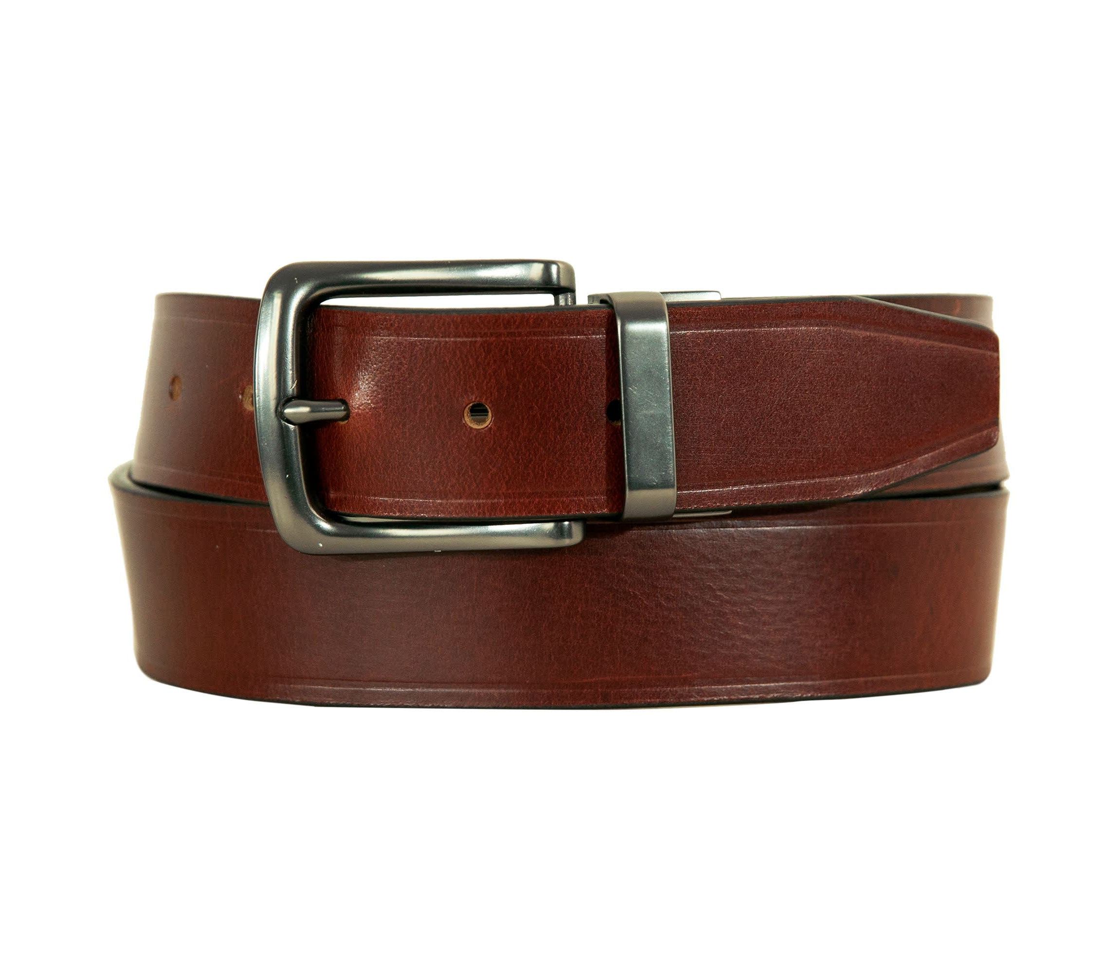 Smooth Leather Reversible Belt