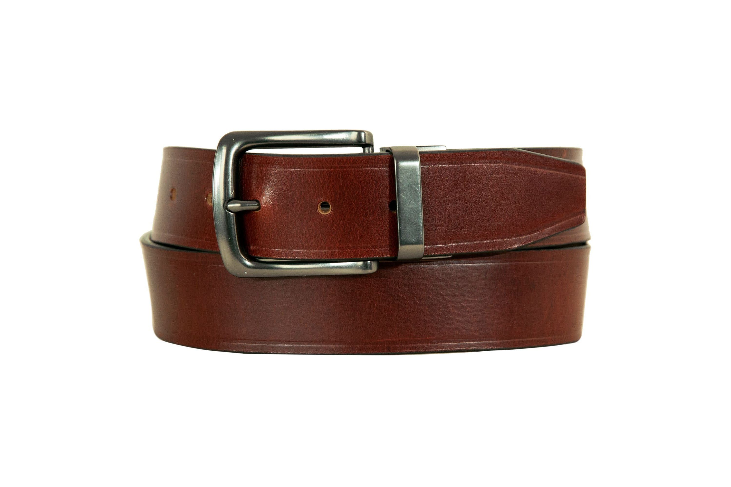 Smooth Leather Reversible Belt