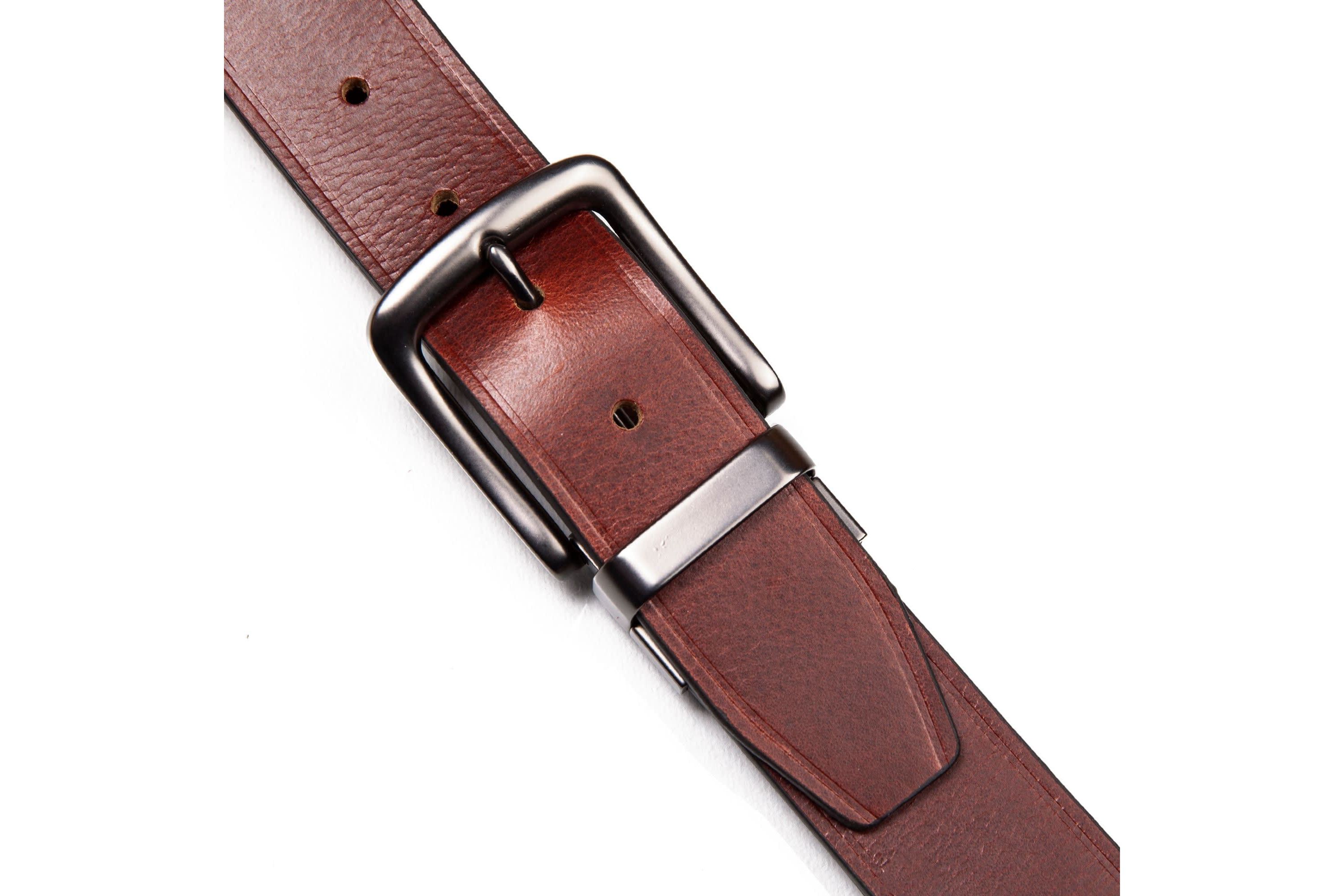 Smooth Leather Reversible Belt