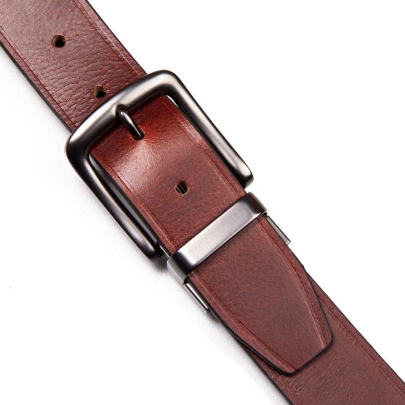 Smooth Leather Reversible Belt