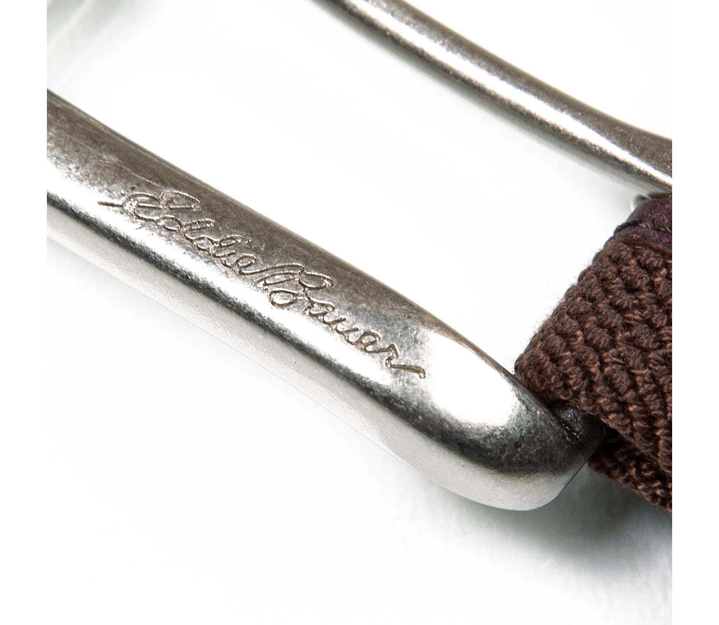 Rugged Leather Belt with Stretch Tab