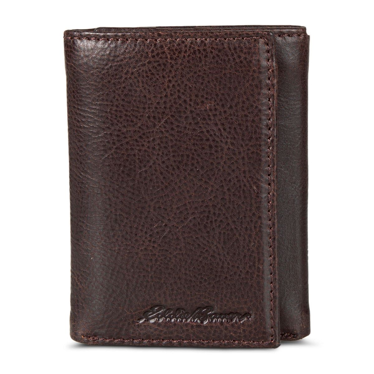 Signature Logo Leather Trifold Wallet