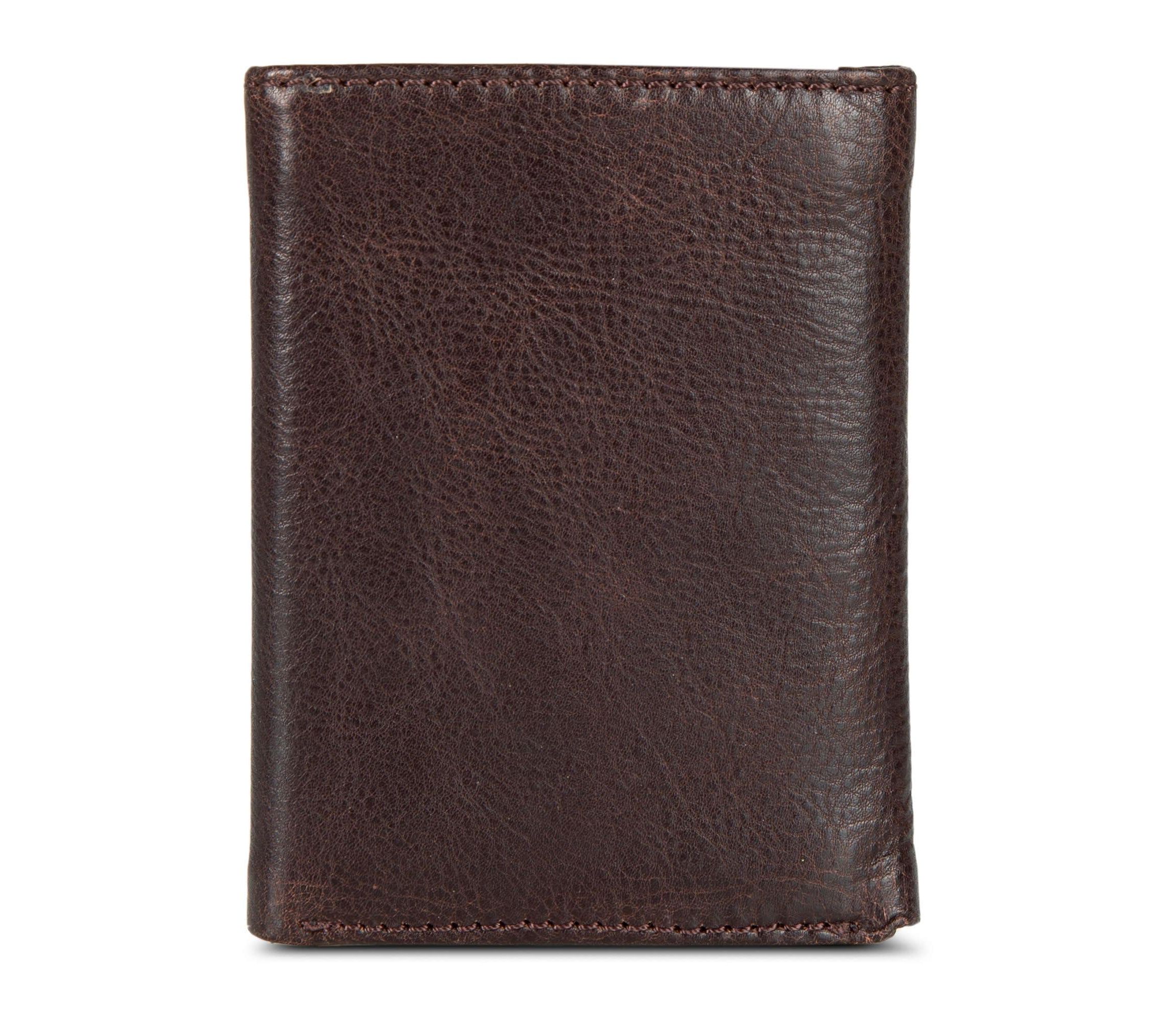 Signature Logo Leather Trifold Wallet