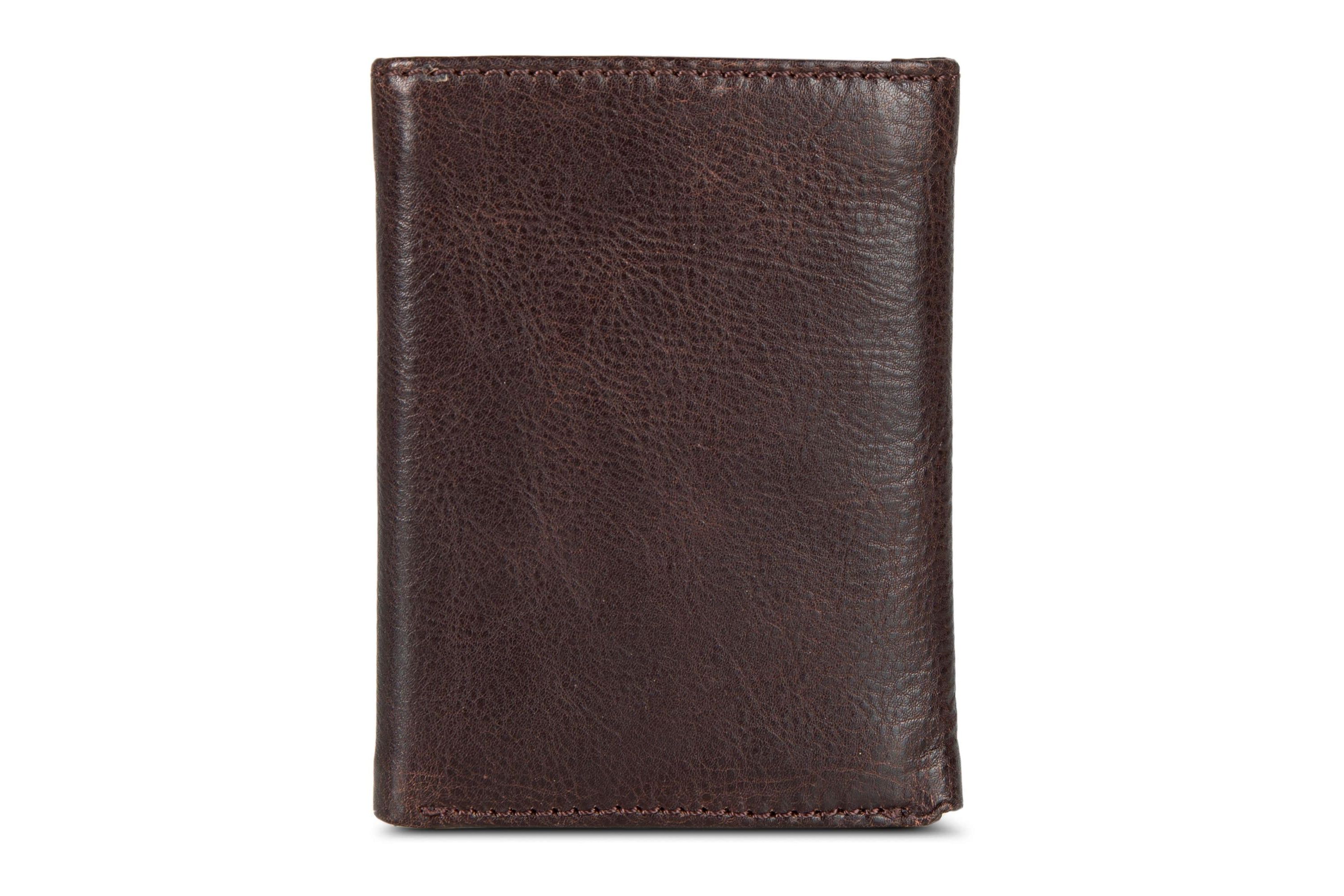 Signature Logo Leather Trifold Wallet