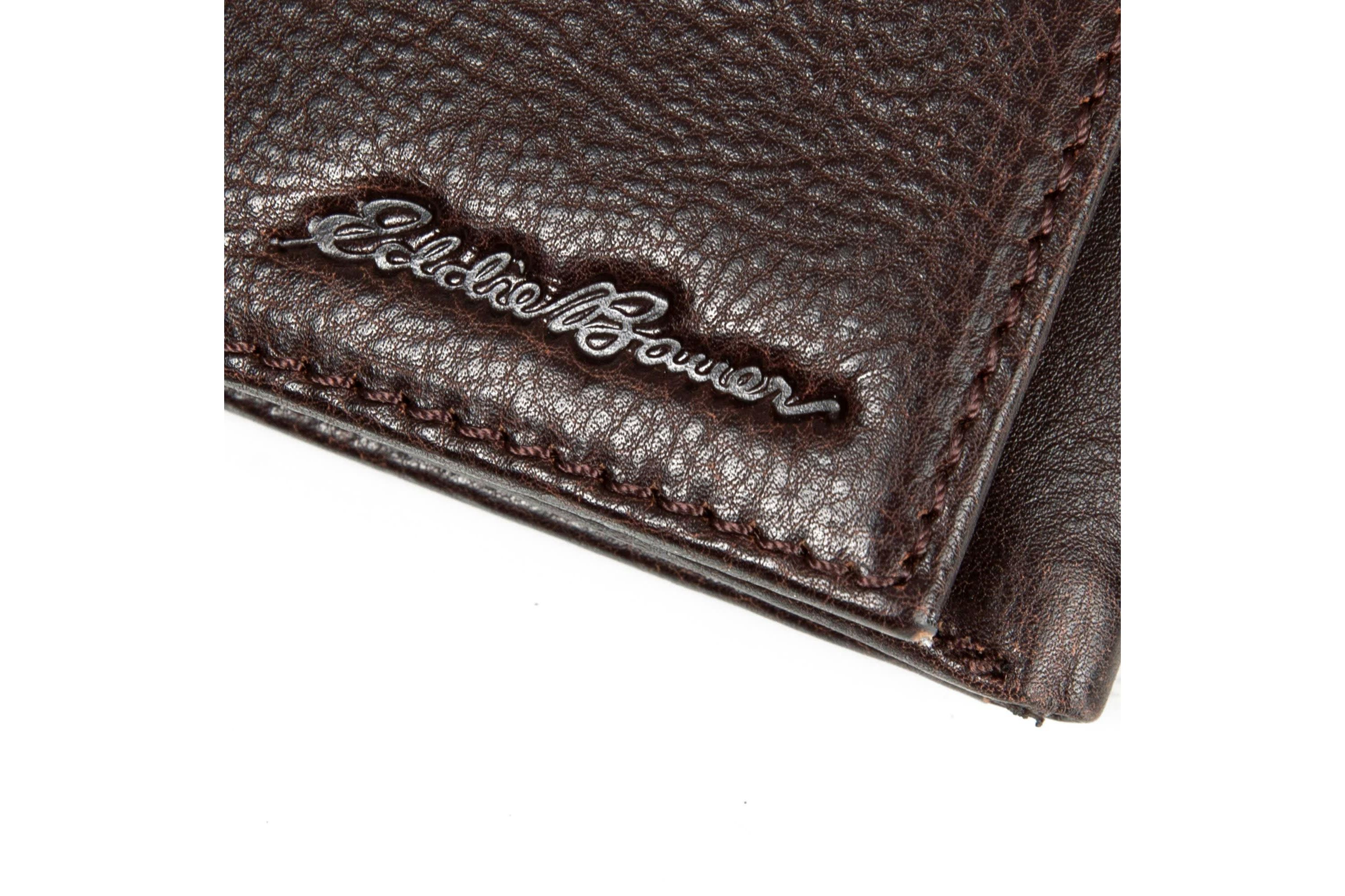 Signature Logo Leather Trifold Wallet