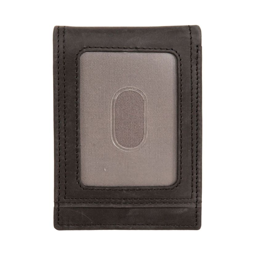 WOLVERINE Canvas and Leather Front Pocket Wallet