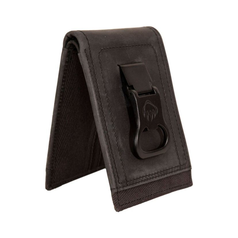 WOLVERINE Canvas and Leather Front Pocket Wallet